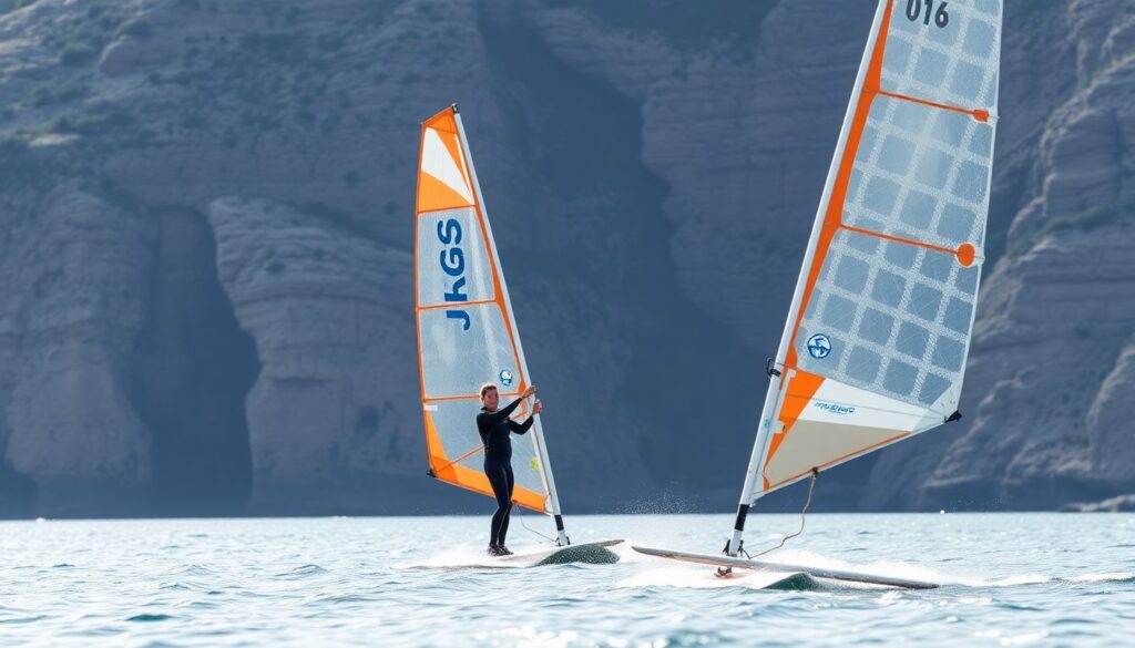 Лучшие места для виндсерфинга - иллюстрация