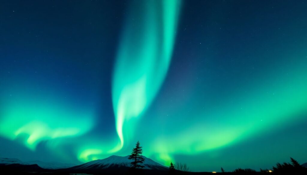 Лучшие места для наблюдения за северным сиянием - иллюстрация