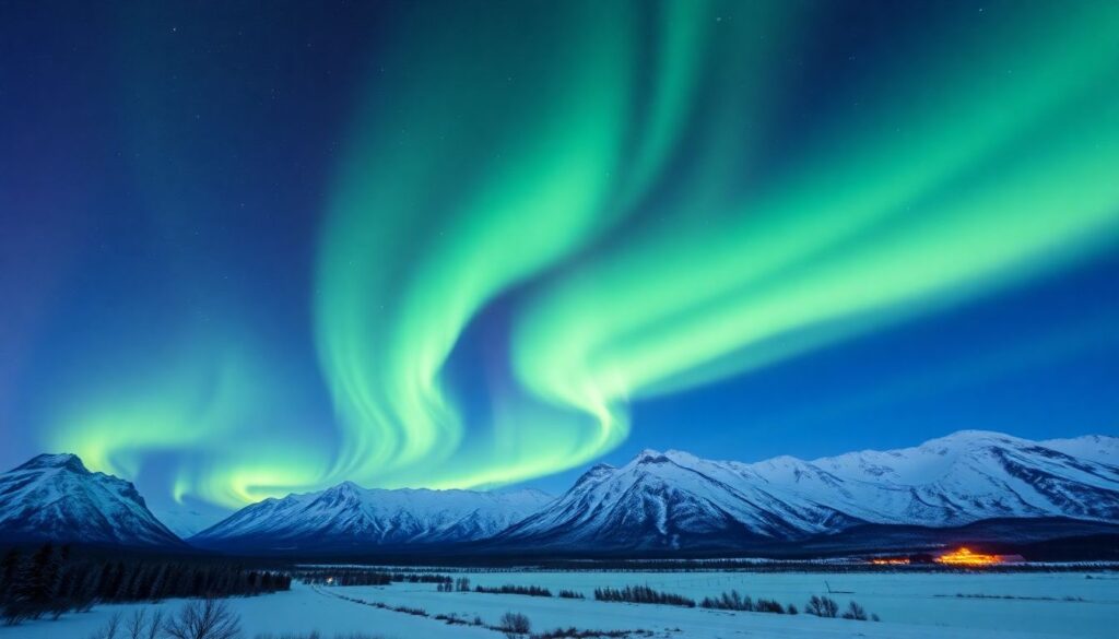 Лучшие места для наблюдения за северным сиянием - иллюстрация