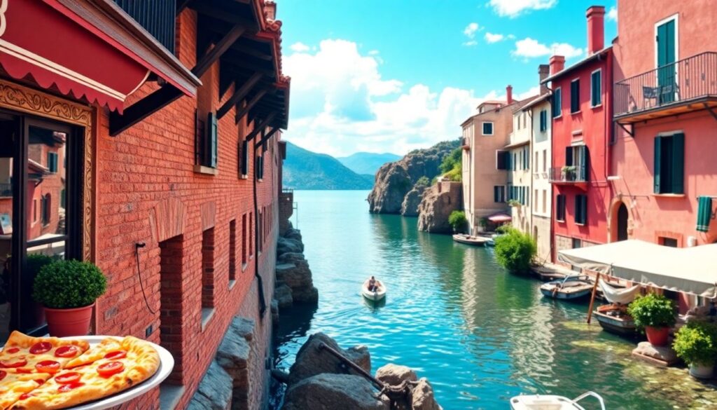 Гастрономический тур по Италии: от пиццы до джелато - иллюстрация