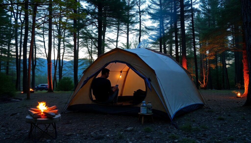 Лучшие направления для дикого туризма и кемпинга - иллюстрация