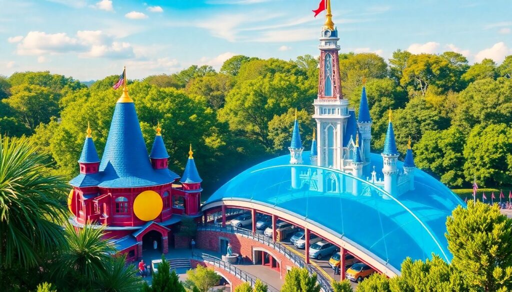 Лучшие парки развлечений в мире - иллюстрация