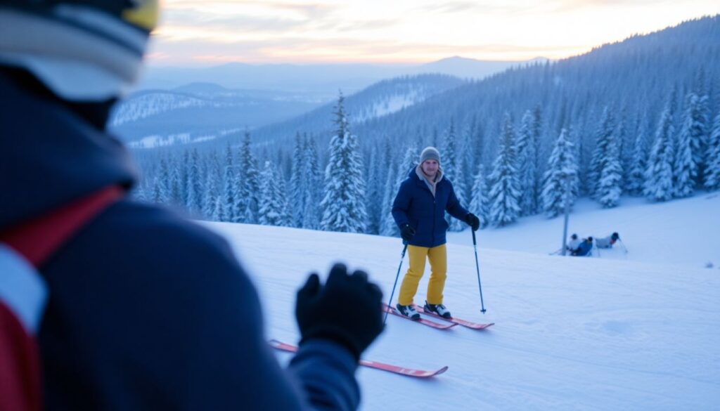 Лучшие горнолыжные курорты для начинающих - иллюстрация