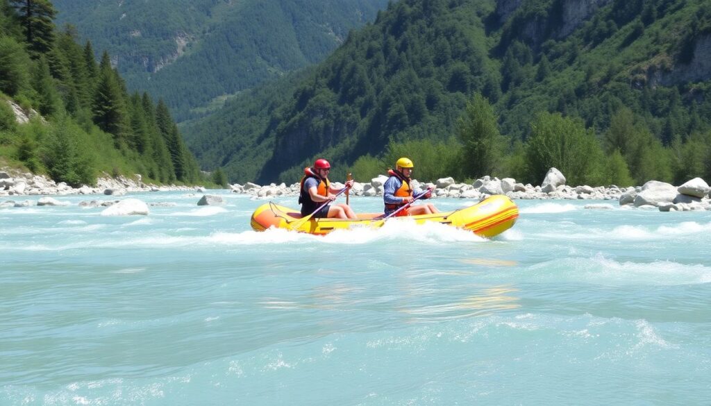 Путешествия для любителей экстрима: от банджи-джампинга до рафтинга - иллюстрация