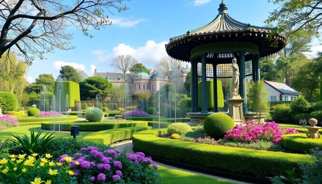 Самые красивые сады и парки мира - иллюстрация