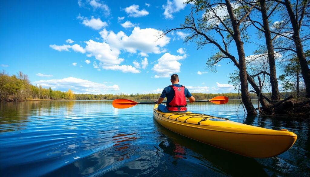 Лучшие места для каякинга и рафтинга - иллюстрация