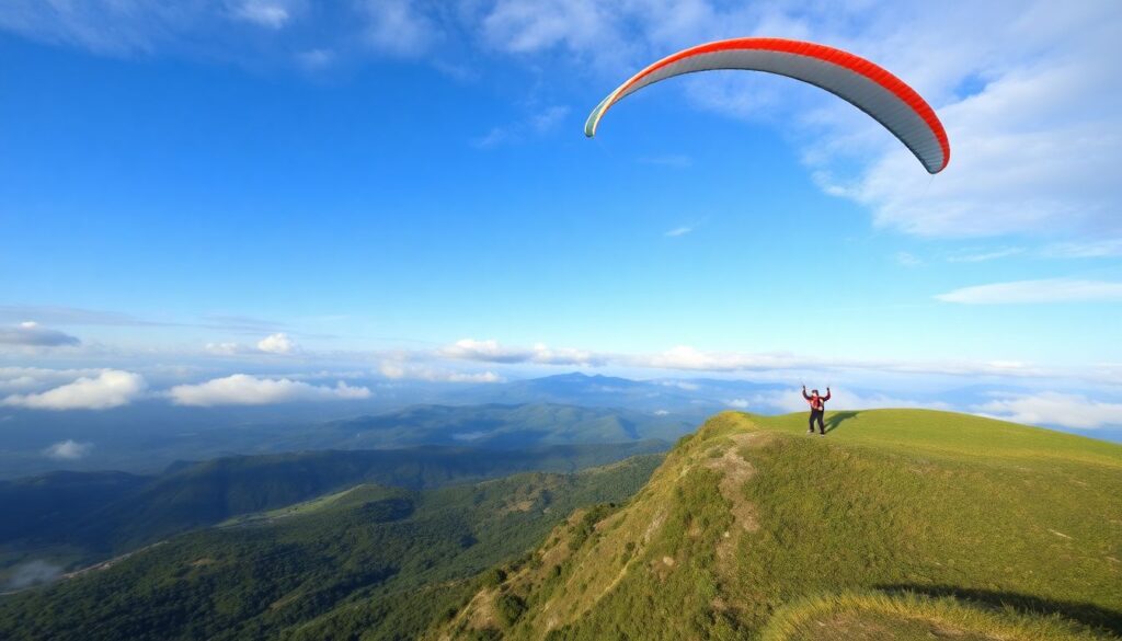 Лучшие места для параглайдинга и дельтапланеризма - иллюстрация