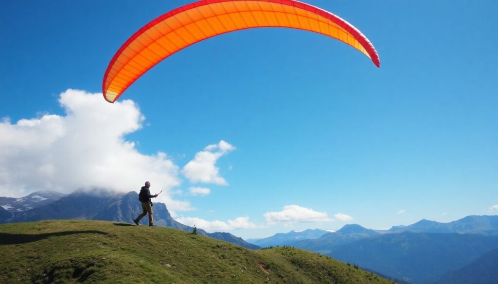 Лучшие места для параглайдинга и дельтапланеризма - иллюстрация