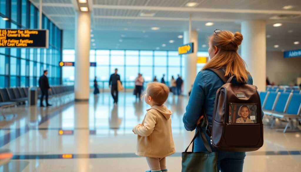 Как путешествовать с маленьким ребенком на самолете - иллюстрация