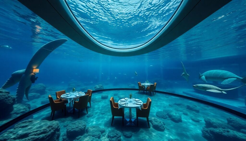 Самые красивые подводные отели и рестораны - иллюстрация