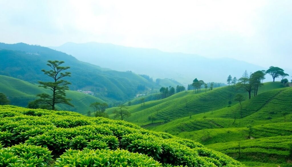 Путешествия для любителей чая: лучшие чайные плантации и церемонии - иллюстрация
