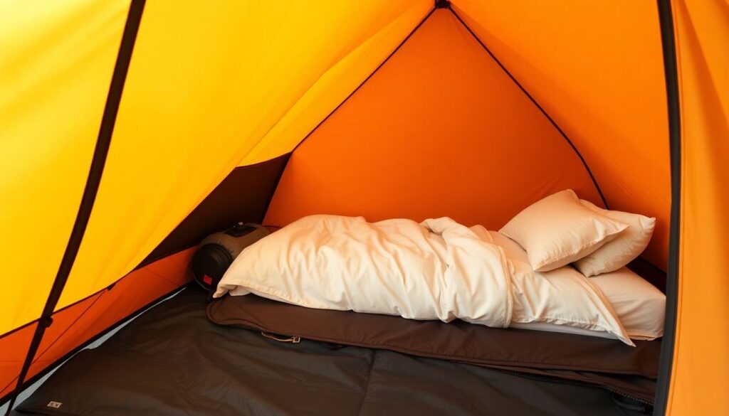 Как спать в палатке комфортно: выбор коврика и спальника - иллюстрация