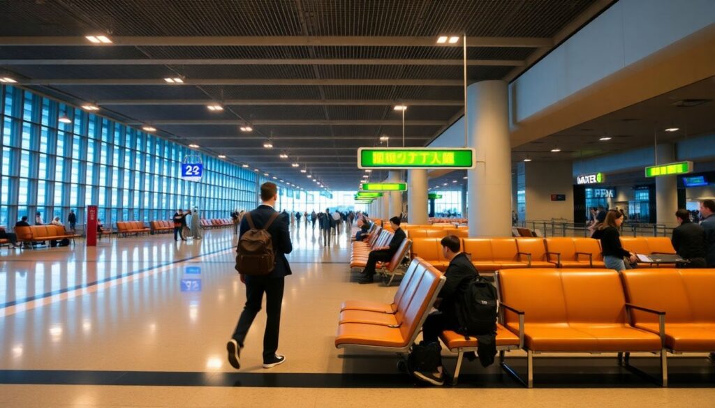 Как пережить долгую пересадку в аэропорту с пользой - иллюстрация