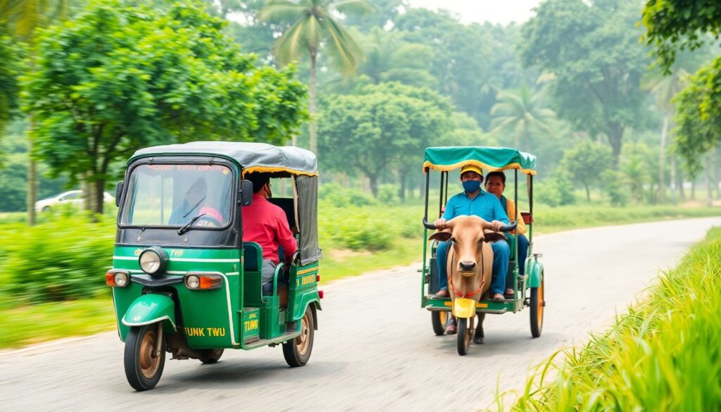 Самые необычные виды транспорта в разных странах мира - иллюстрация