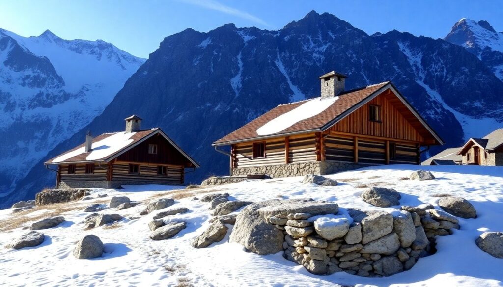 Лучшие горные приюты и хижины в Альпах - иллюстрация