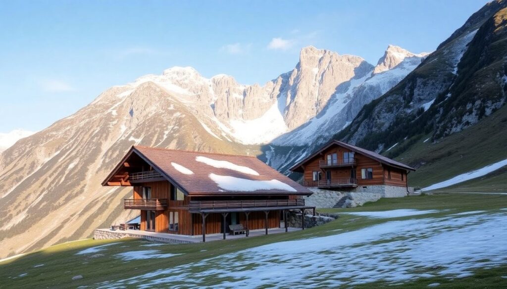 Лучшие горные приюты и хижины в Альпах - иллюстрация
