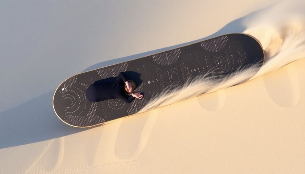 Лучшие места для сэндбординга (катания на доске по песку) - иллюстрация