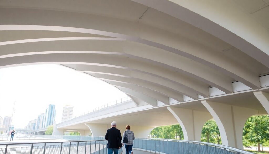 Самые впечатляющие пешеходные мосты - иллюстрация