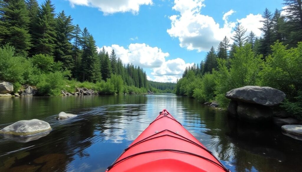 Лучшие маршруты для водного туризма на байдарках - иллюстрация