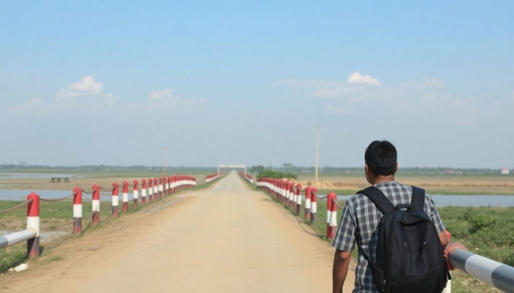 Самые необычные границы, которые можно пересечь пешком - иллюстрация