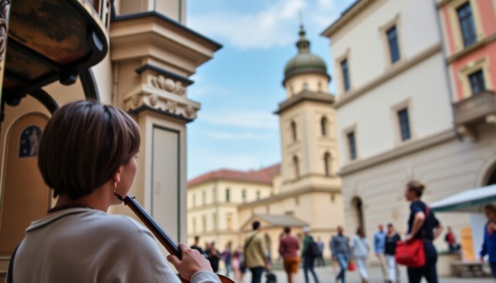 Путешествия для любителей классической музыки - иллюстрация