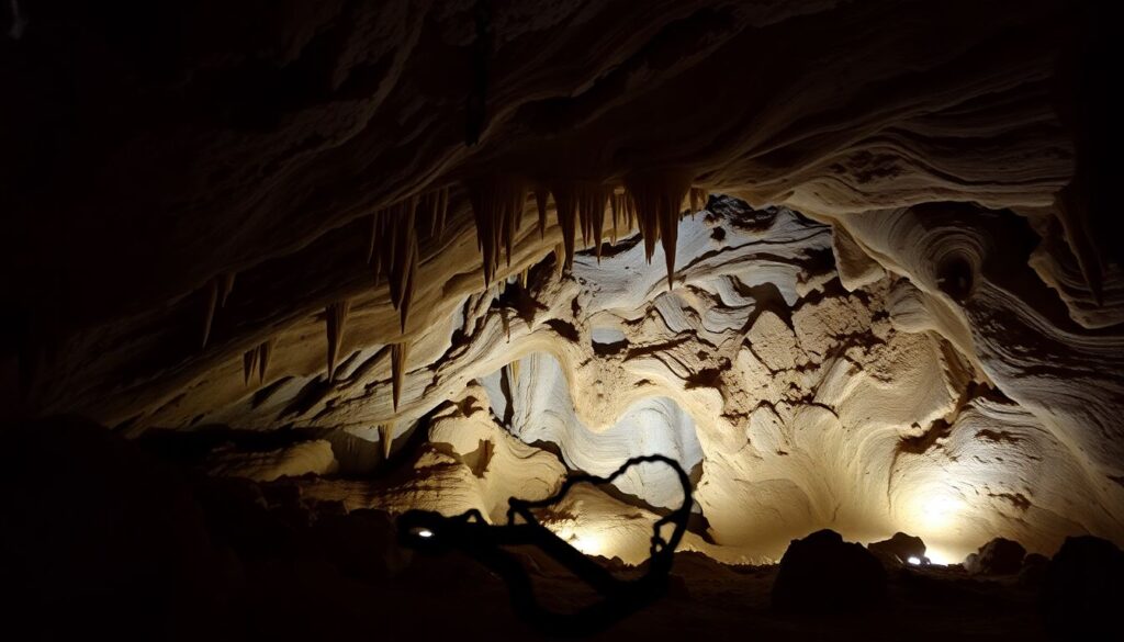 Лучшие места для спелеологии (исследования пещер) - иллюстрация