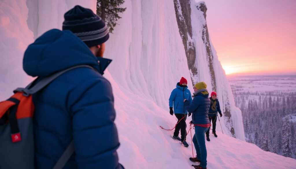 Лучшие места для ледолазания - иллюстрация