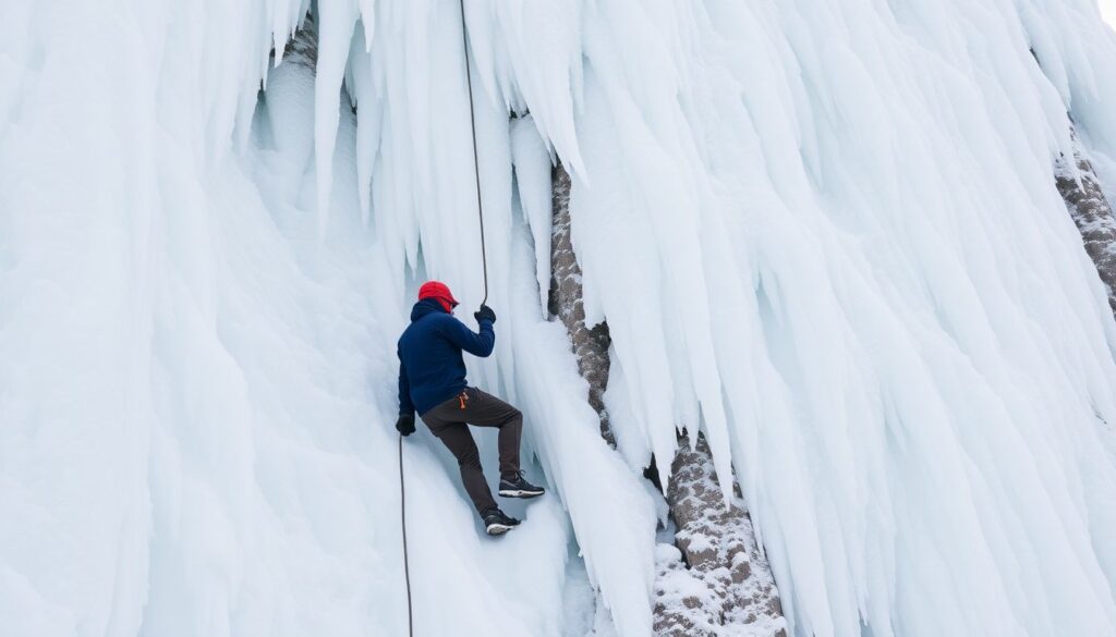 Лучшие места для ледолазания - иллюстрация