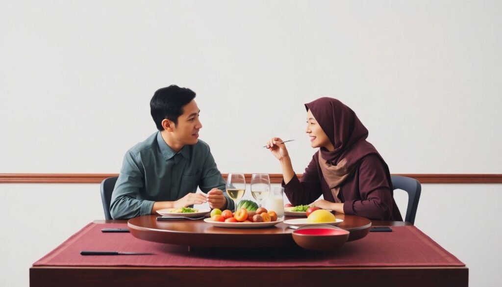 Этикет за столом в разных странах мира - иллюстрация