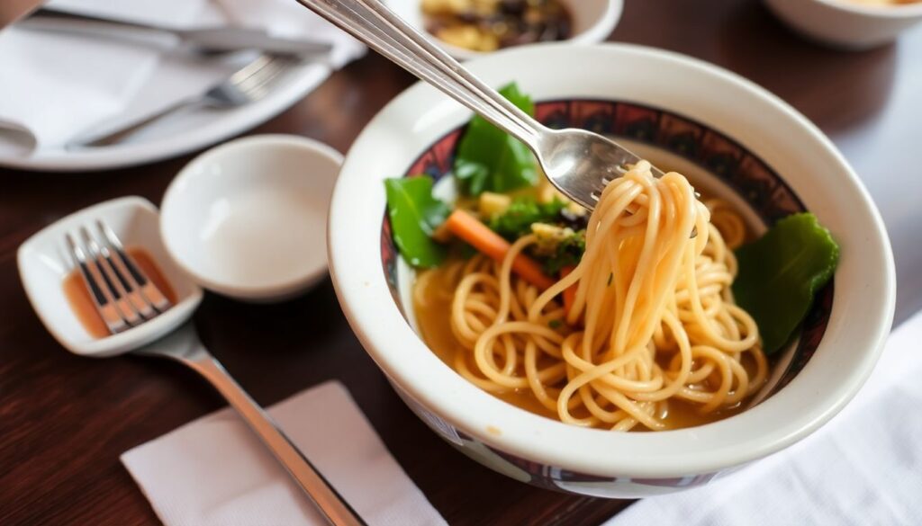 Этикет за столом в разных странах мира - иллюстрация