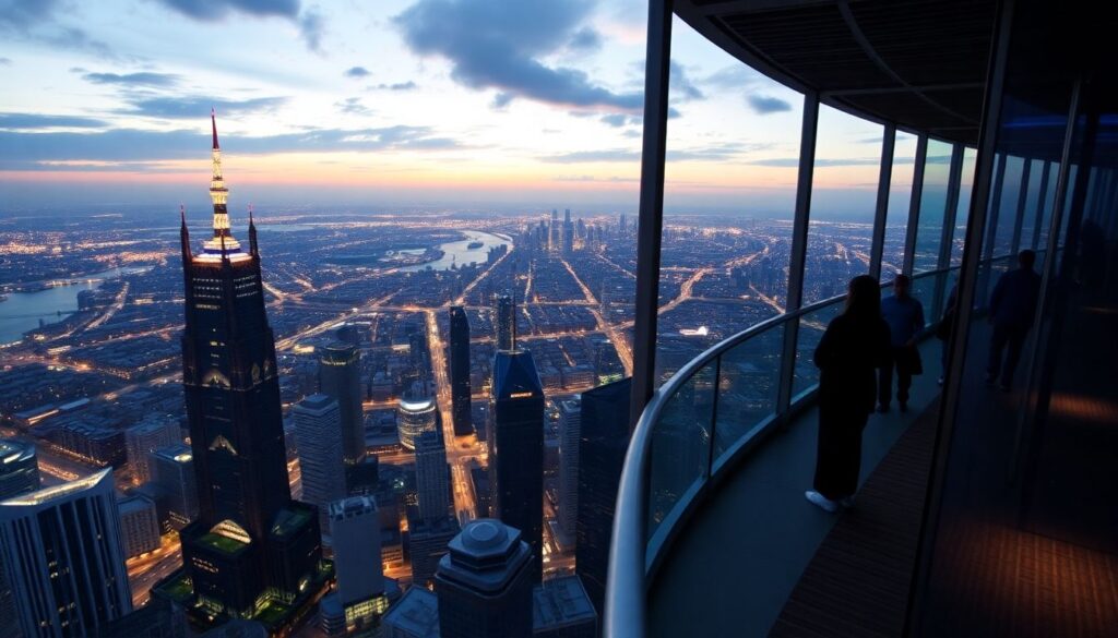 Самые впечатляющие башни и небоскребы с обзорными площадками - иллюстрация