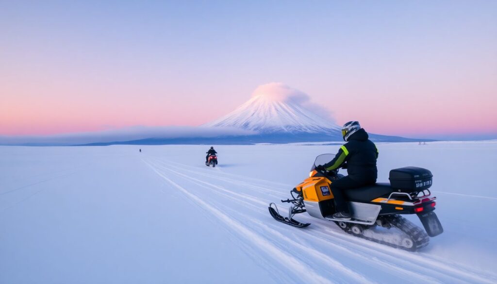 Лучшие места для катания на снегоходах - иллюстрация