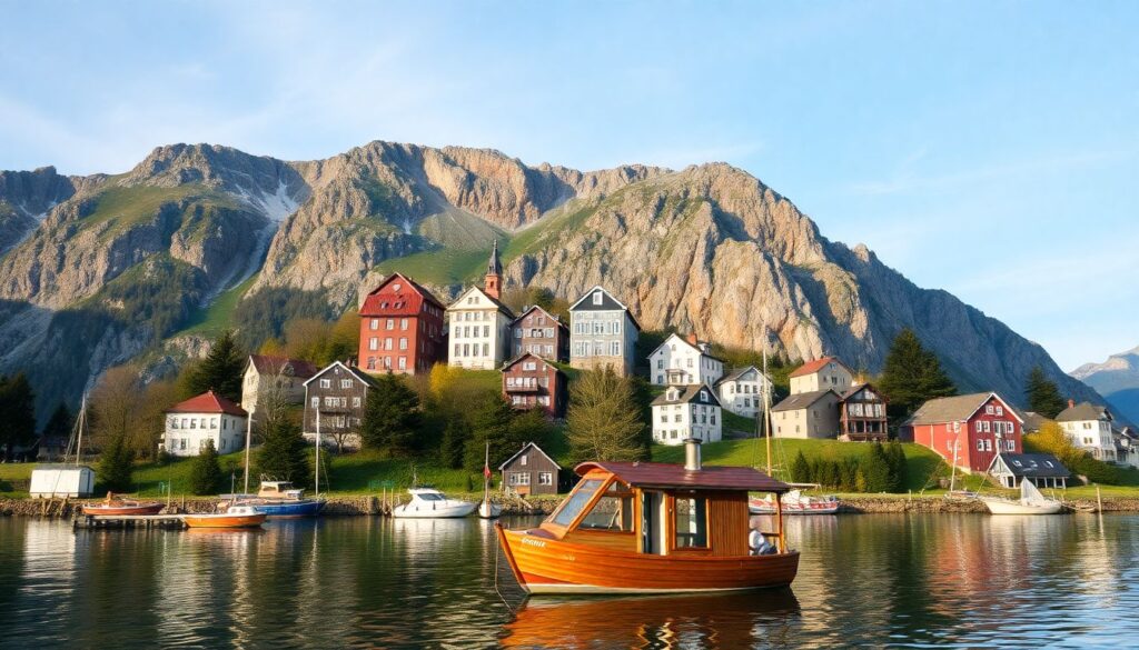 Путешествия по самым счастливым странам мира - иллюстрация