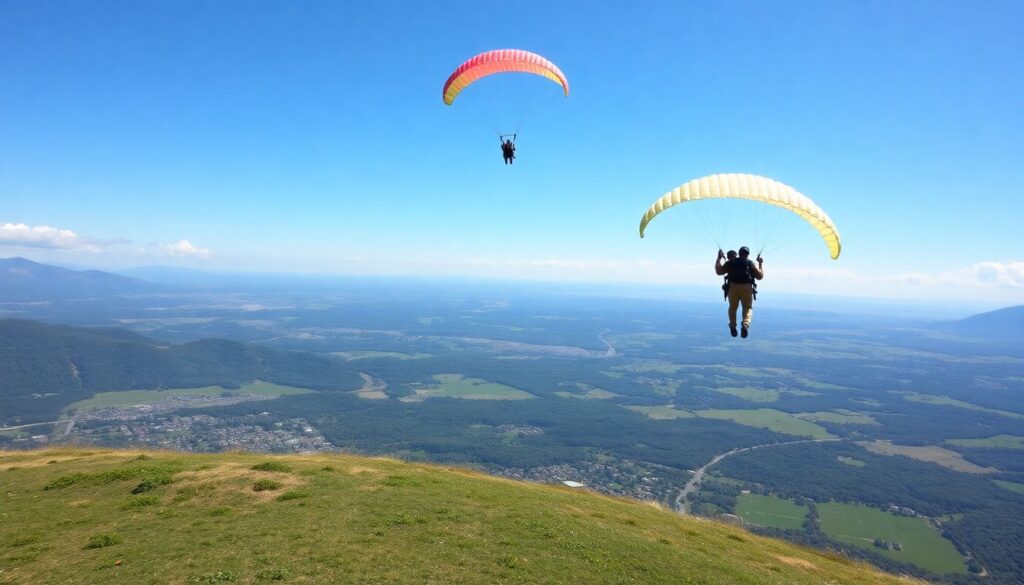 Лучшие места для скайдайвинга - иллюстрация