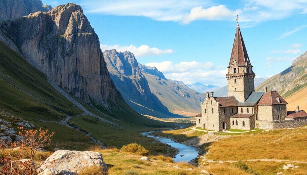 Путешествия по следам викингов в Скандинавии - иллюстрация