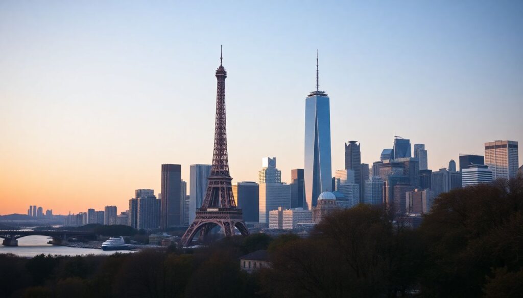 Лучшие города для празднования Нового года - иллюстрация