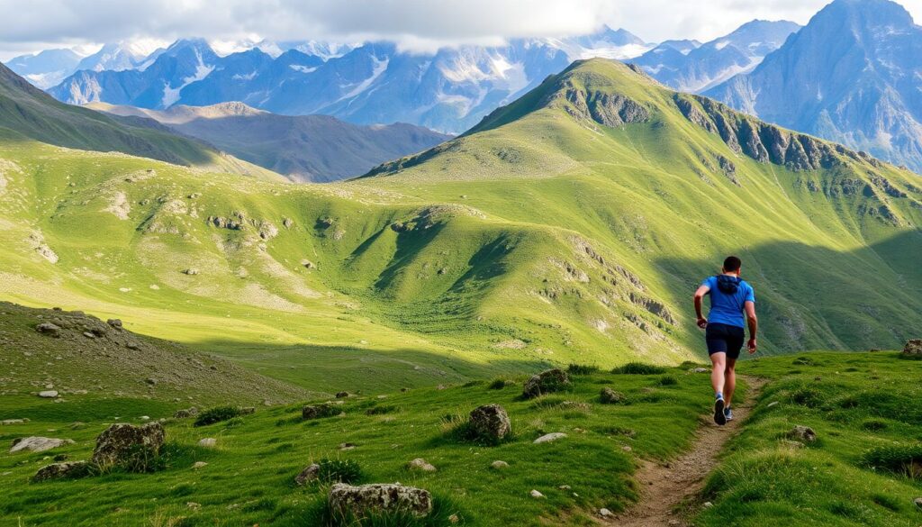 Лучшие места для трейлраннинга (бега по пересеченной местности) - иллюстрация