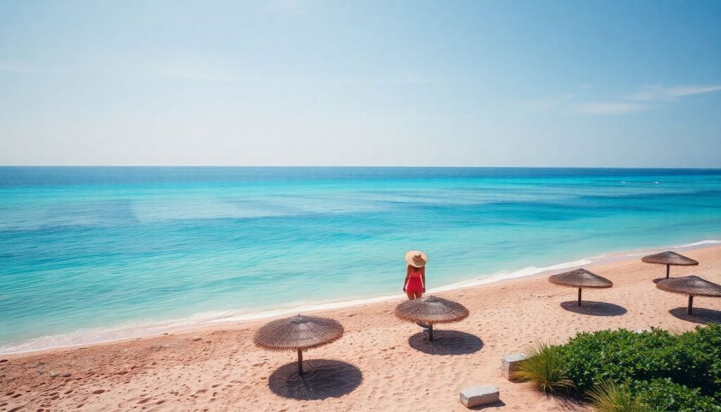 Самые необычные пляжи мира (розовые, черные, стеклянные) - иллюстрация