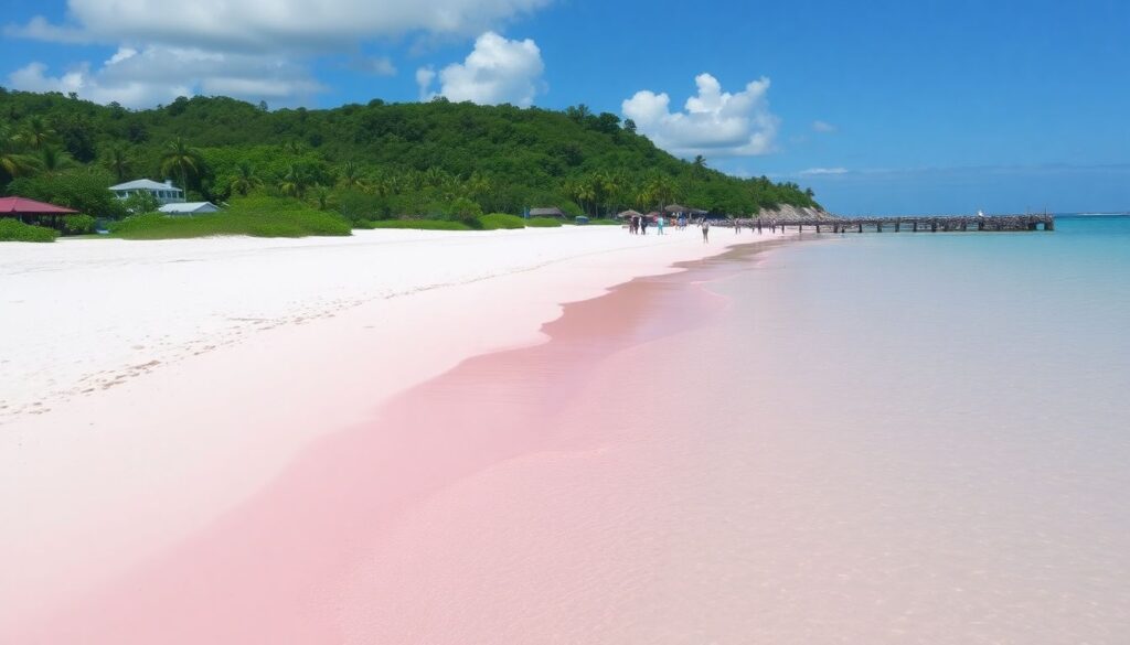 Самые необычные пляжи мира (розовые, черные, стеклянные) - иллюстрация