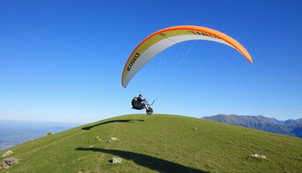 Лучшие места для полетов на параплане - иллюстрация