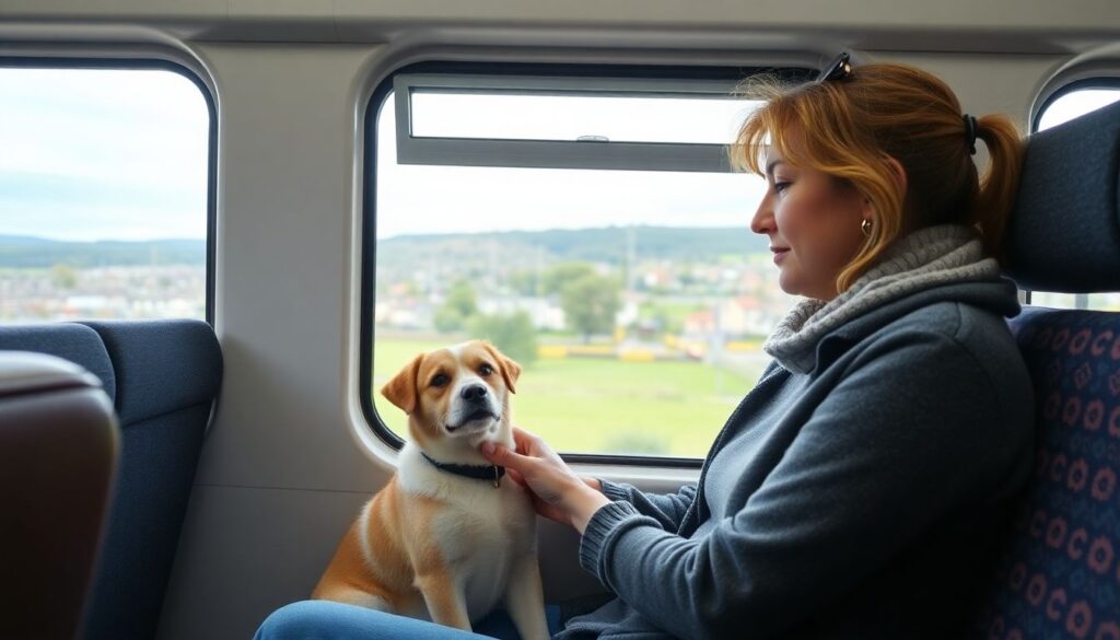 Как путешествовать с домашними животными на поезде и автобусе - иллюстрация