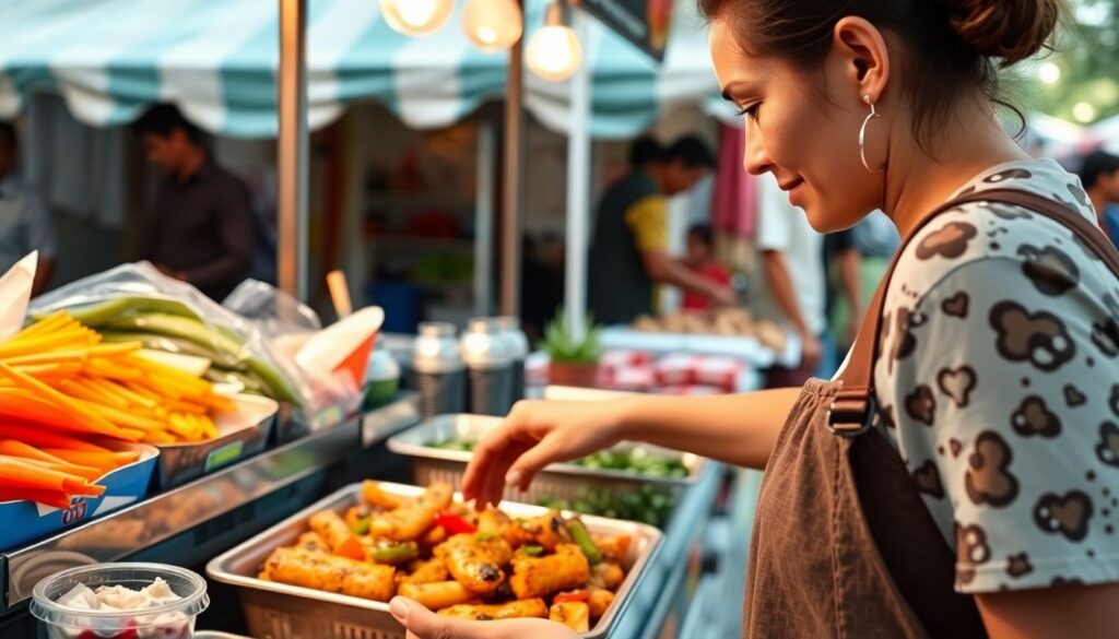 Как оставаться здоровым, питаясь уличной едой - иллюстрация