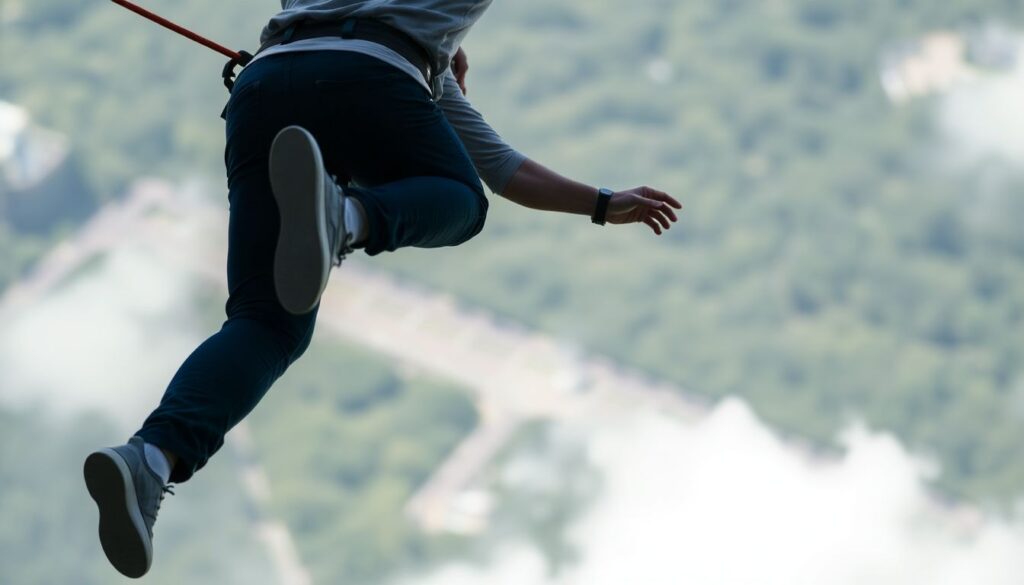 Лучшие места для банджи-джампинга с живописным видом - иллюстрация