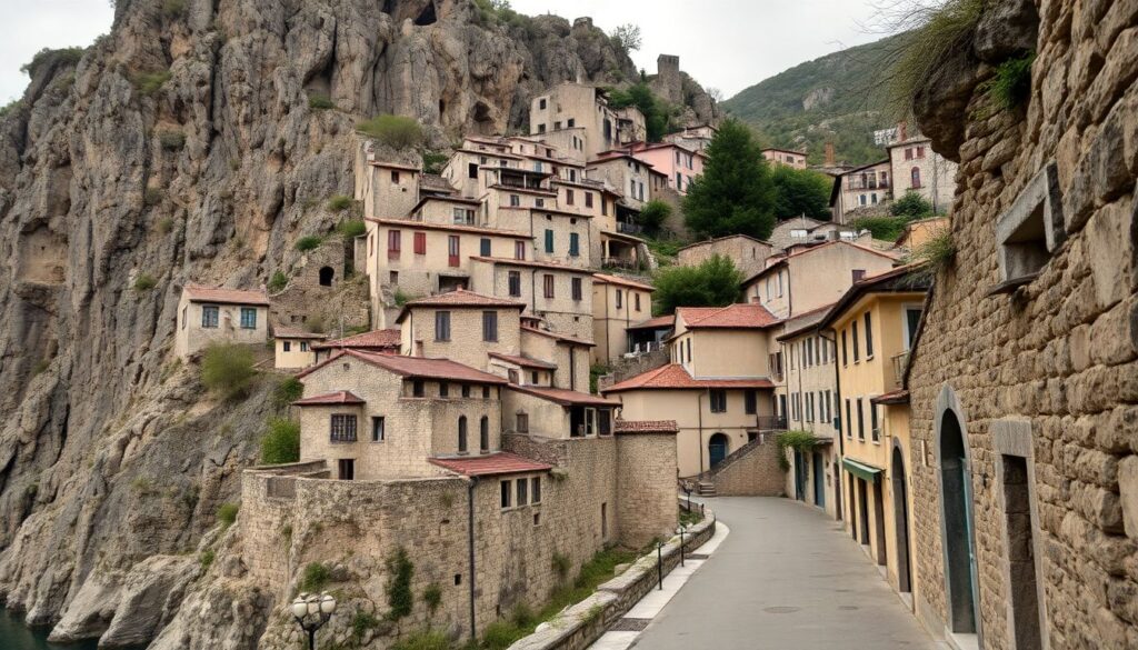 Самые красивые деревни на скалах - иллюстрация