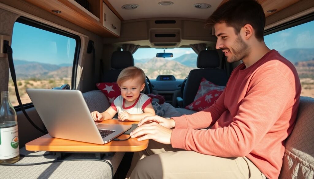 Цифровые кочевники с детьми: как совмещать путешествия и воспитание - иллюстрация