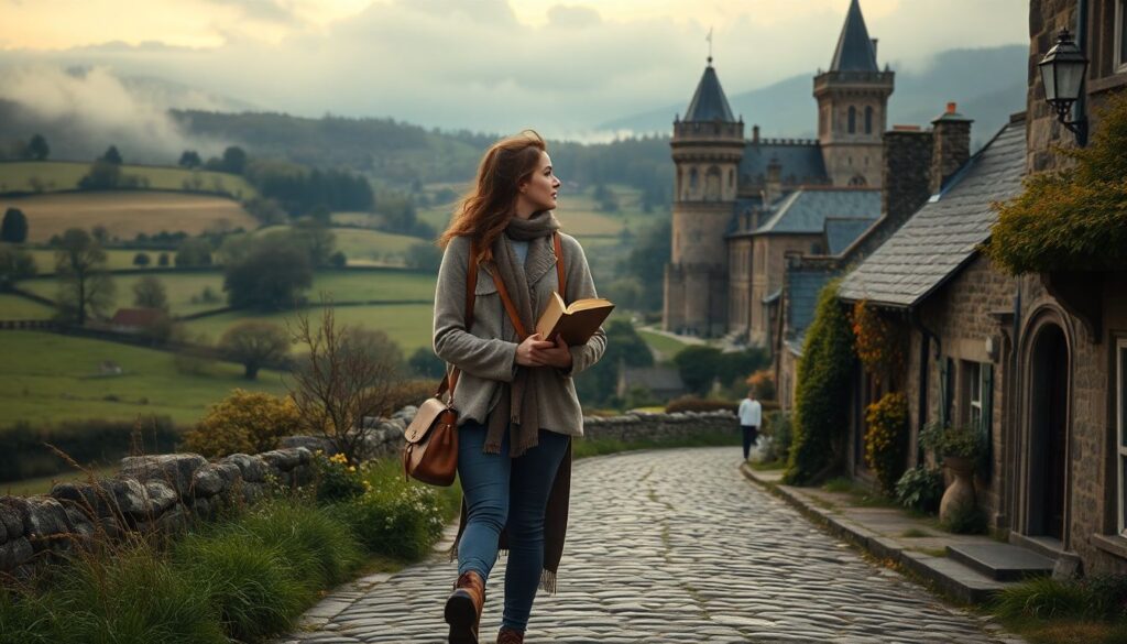 Путешествия по местам действия любимых книг - иллюстрация