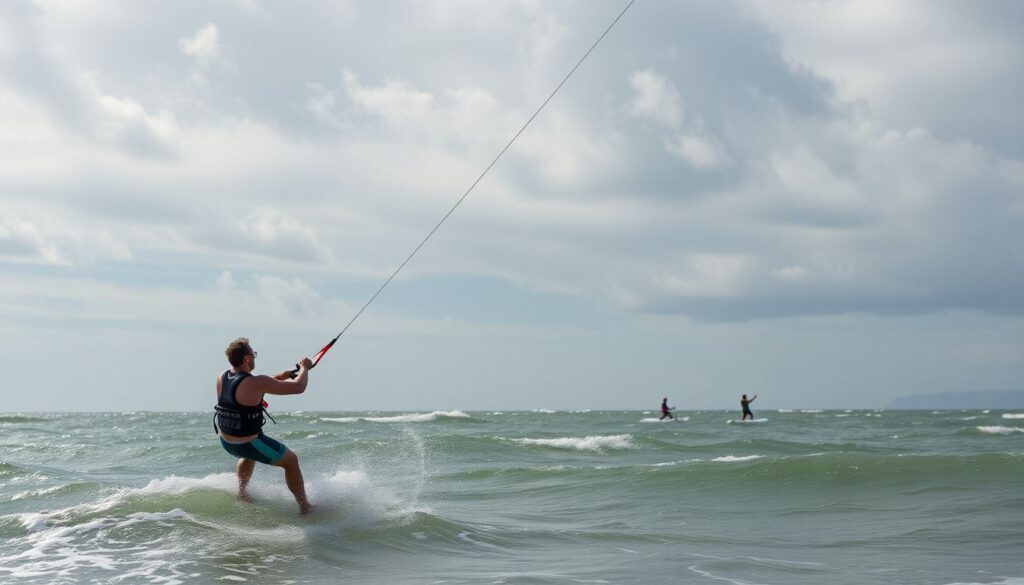Лучшие места для кайтбординга - иллюстрация