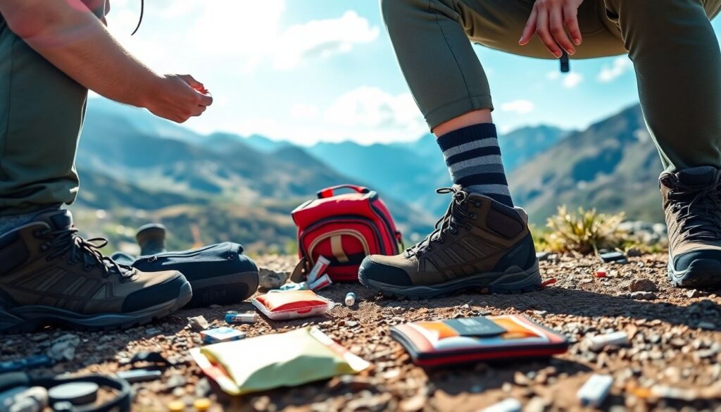 Как бороться с мозолями в походе - иллюстрация