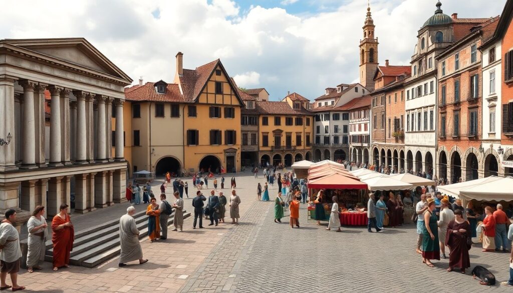 Самые красивые площади мира - иллюстрация