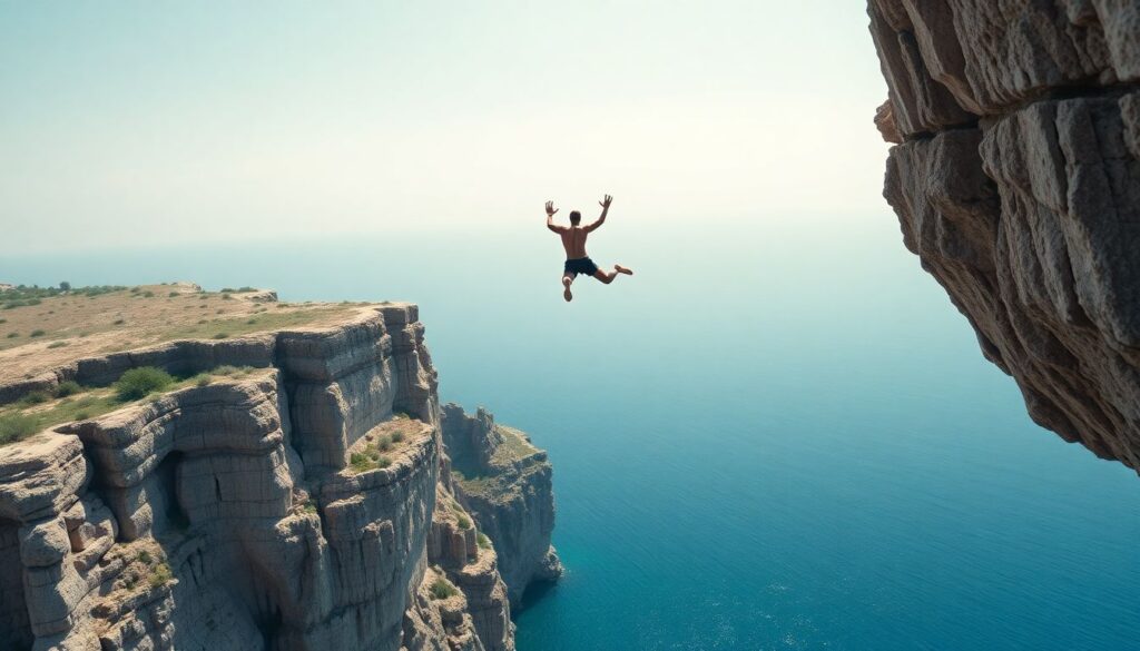 Лучшие места для прыжков со скалы в воду (клифф-дайвинг) - иллюстрация